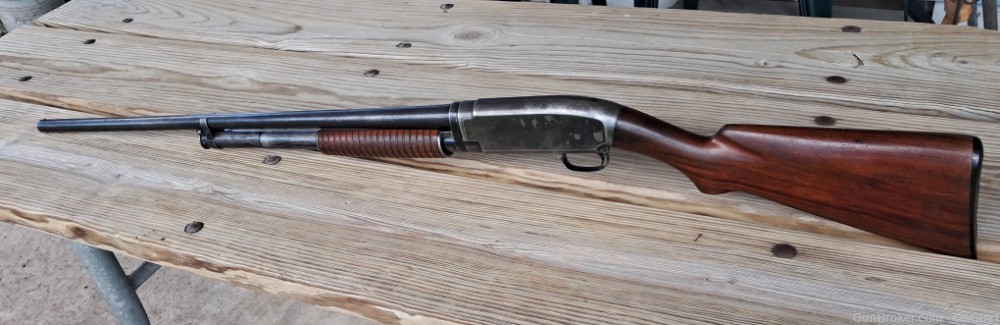 Winchester 12 pump 1917 nickel steel slam fire 30" full 12ga-img-1