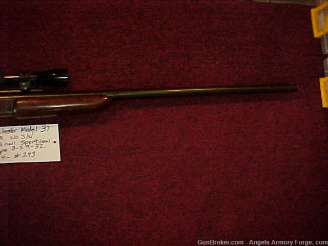 BK#243 - Winchester Model 37 -  12 Gage Shotgun with Bushnell Scope-img-7