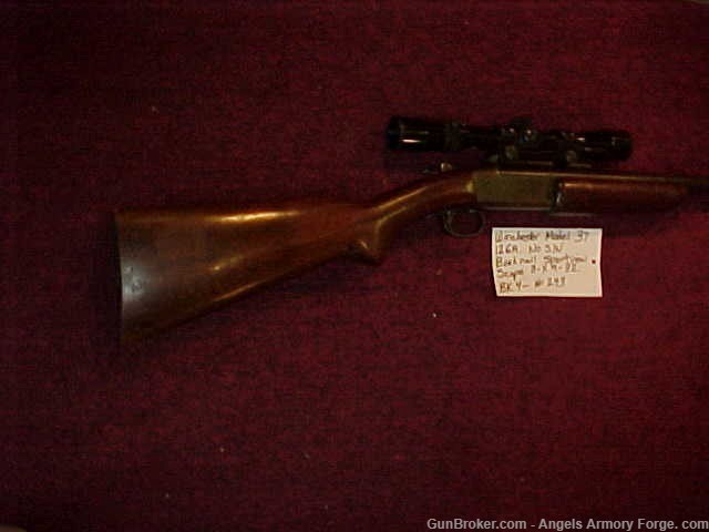 BK#243 - Winchester Model 37 -  12 Gage Shotgun with Bushnell Scope-img-5