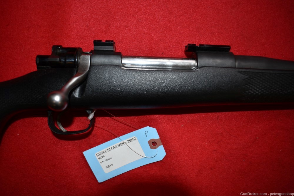 CZ VZ24 Sporter Bolt Rifle, 6mm Remington, Nice, Penny START!-img-4