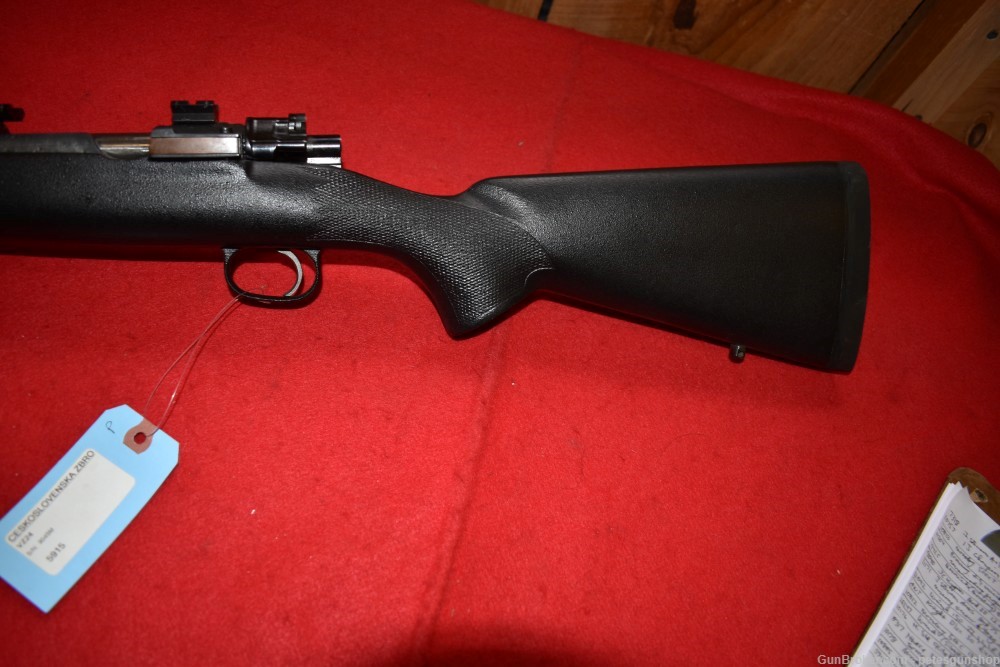 CZ VZ24 Sporter Bolt Rifle, 6mm Remington, Nice, Penny START!-img-10