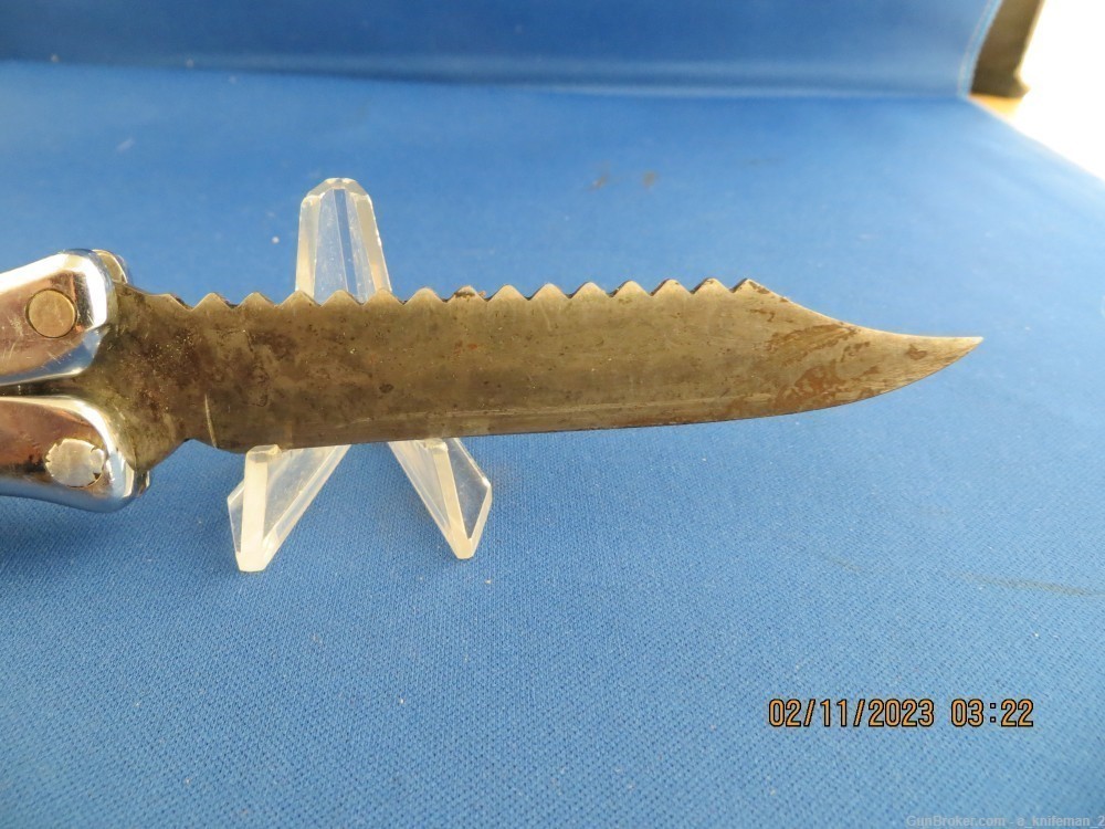 Vintage SAF-T-SHEATH Knife Waltco Fishing Butterfly-img-4