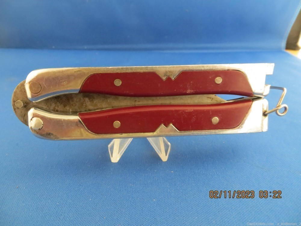 Vintage SAF-T-SHEATH Knife Waltco Fishing Butterfly-img-6