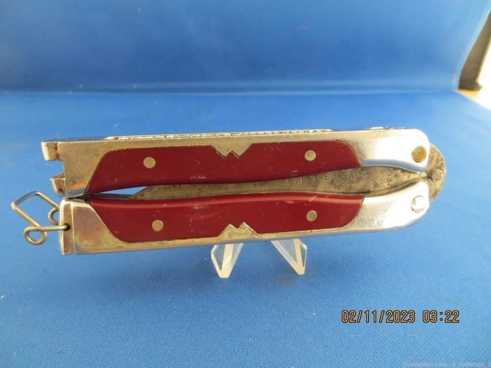 Vintage SAF-T-SHEATH Knife Waltco Fishing Butterfly-img-7