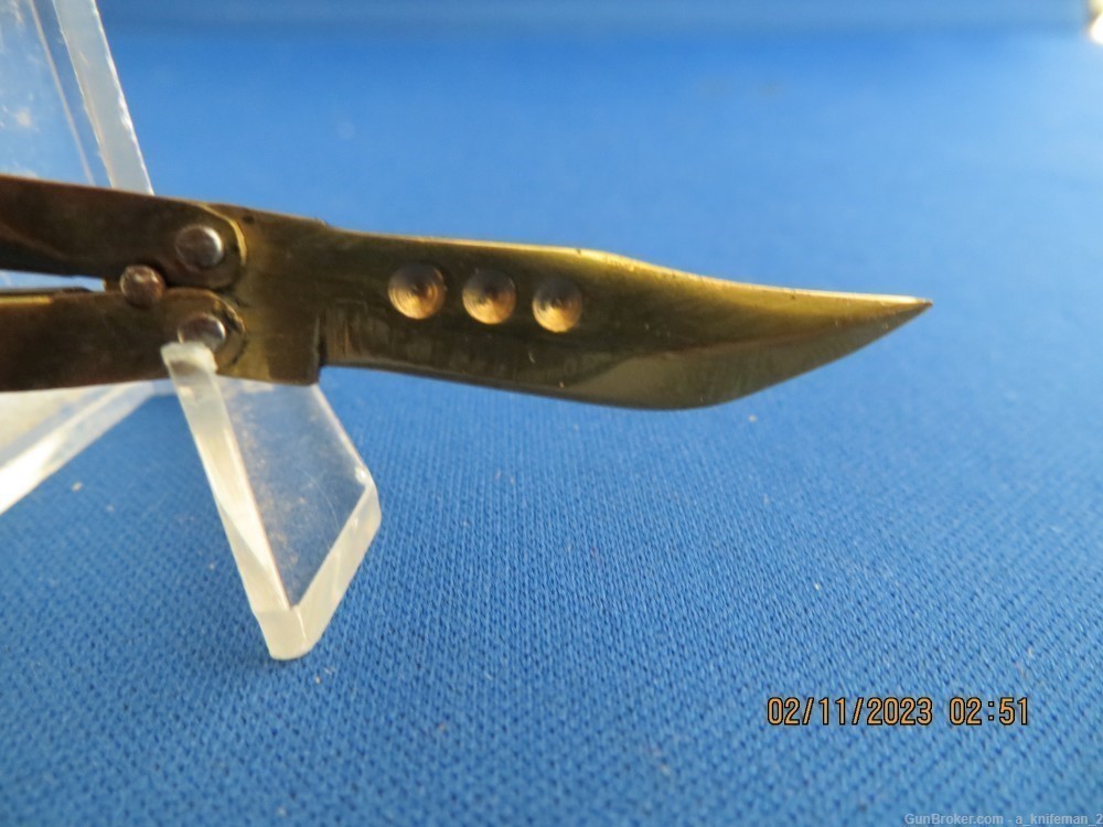 Vintage Handmade Philippine Butterfly Keychain Knife-img-3