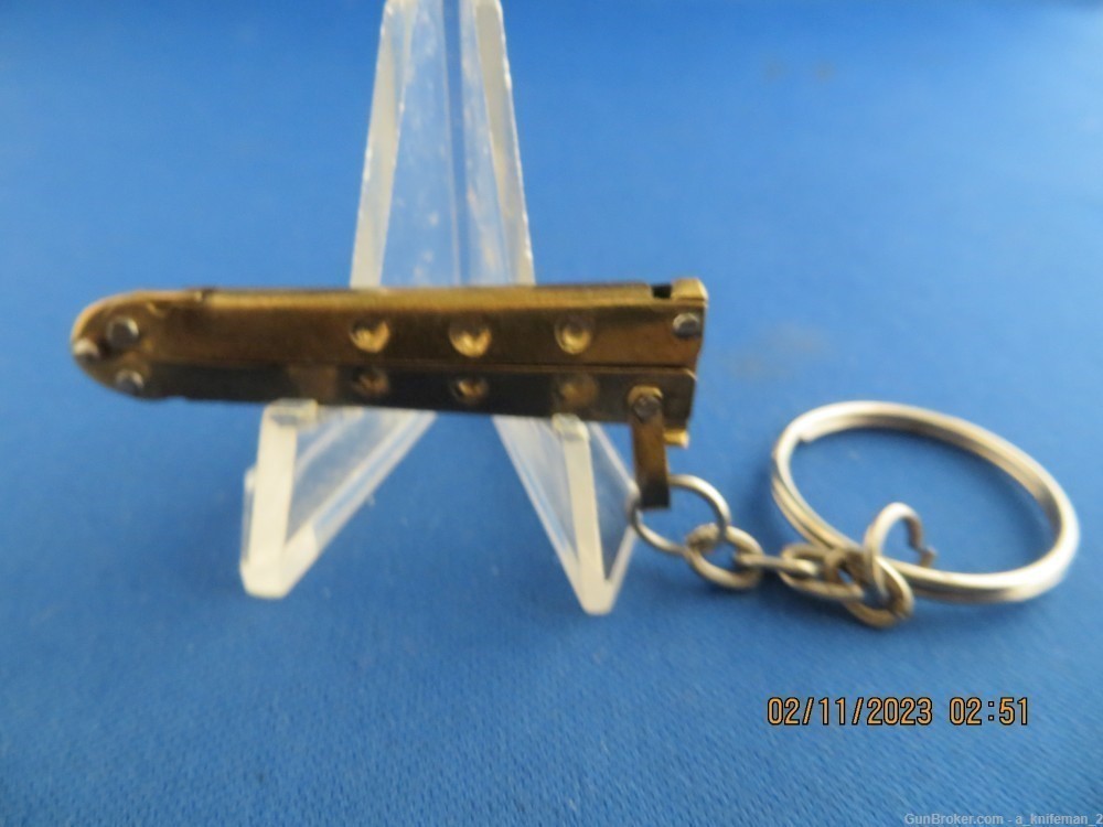 Vintage Handmade Philippine Butterfly Keychain Knife-img-5