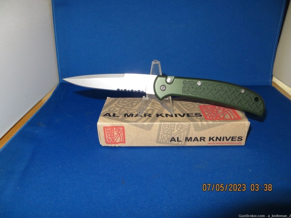 RARE Al Mar Automatic Knife EOD-M4 NEW OLD STOCK-img-0