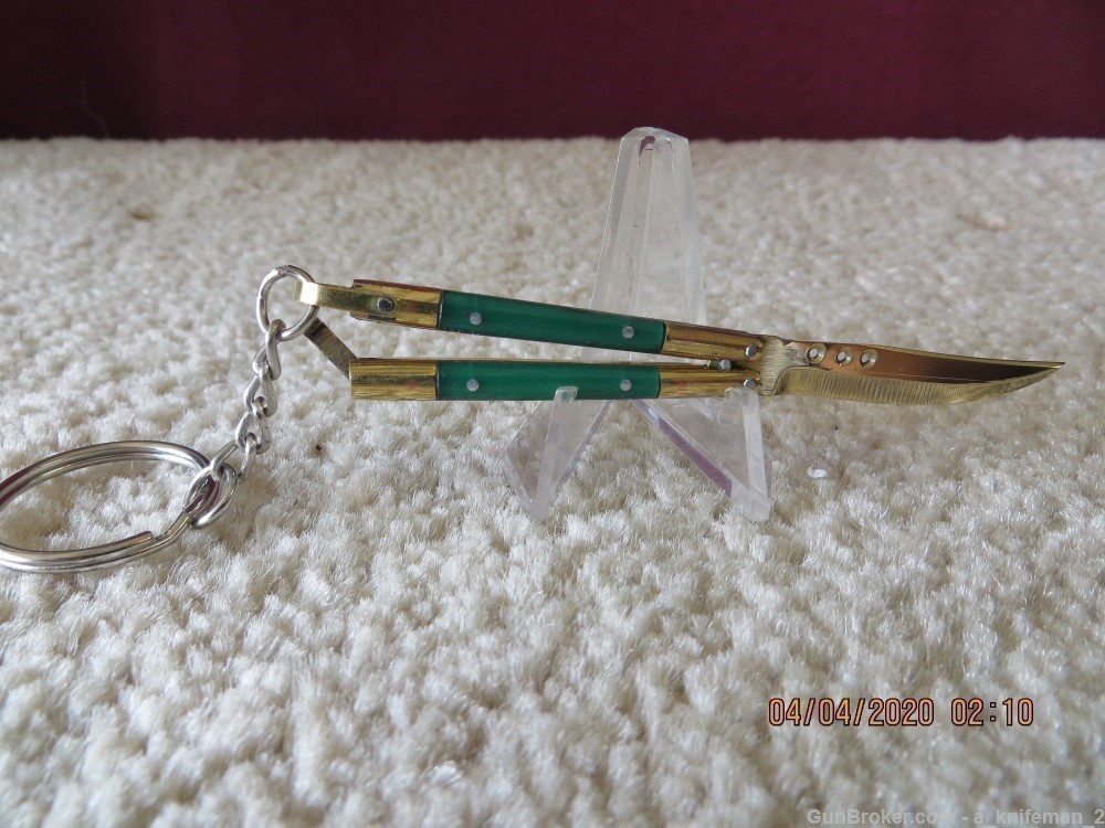 Handmade Mini Butterfly Knife Keychain-img-3
