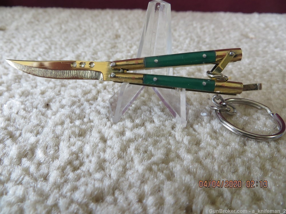 Handmade Mini Butterfly Knife Keychain-img-9