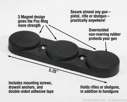Pachmayr Pac-Mag 30 LBS Gun Storage Magnet, Black NEW! # 03190-img-4