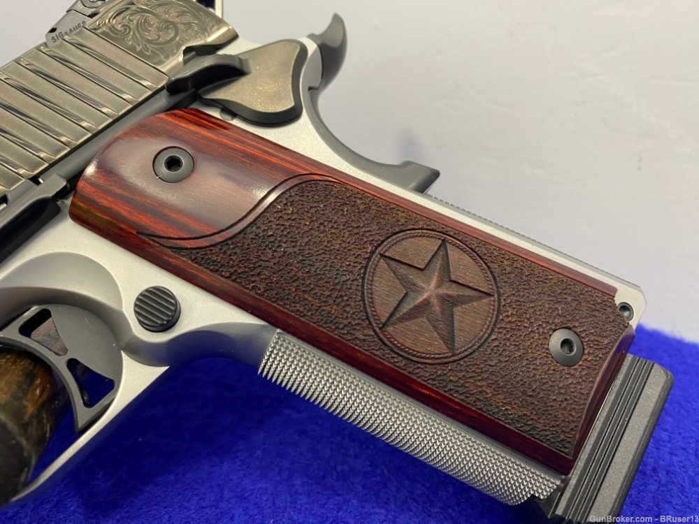 2018 Sig Sauer 1911 Engraved Texas .45ACP 2-Tone *GORGEOUS LIMITED EDITION*-img-6