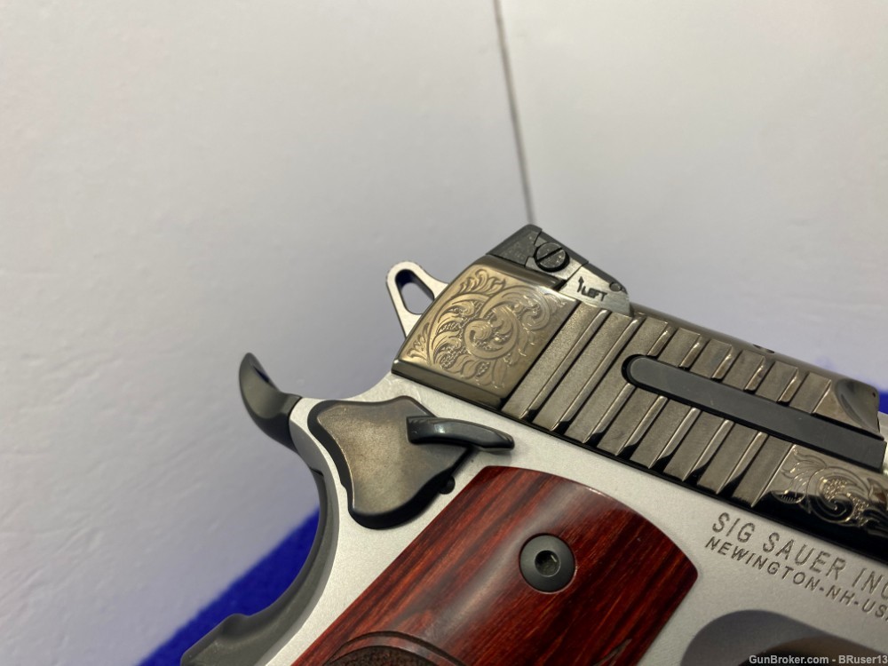 2018 Sig Sauer 1911 Engraved Texas .45ACP 2-Tone *GORGEOUS LIMITED EDITION*-img-22