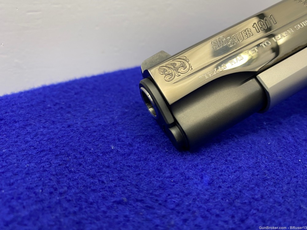 2018 Sig Sauer 1911 Engraved Texas .45ACP 2-Tone *GORGEOUS LIMITED EDITION*-img-13