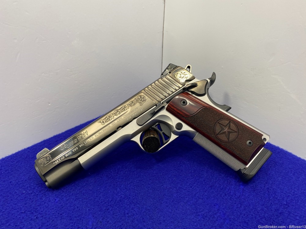2018 Sig Sauer 1911 Engraved Texas .45ACP 2-Tone *GORGEOUS LIMITED EDITION*-img-4