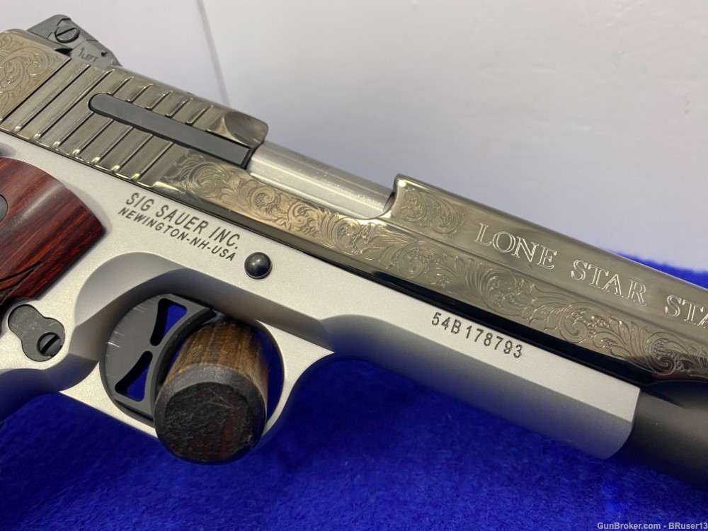 2018 Sig Sauer 1911 Engraved Texas .45ACP 2-Tone *GORGEOUS LIMITED EDITION*-img-24