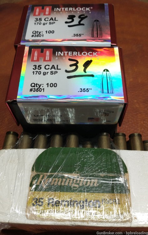 Hornady 35 cal 170 gr Interlock+ 35 Rem. Brass-img-0