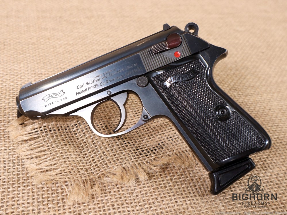 Walther, Interarms, PPK/S. .380ACP/9mm Kurz, 7+1, Blued Steel with 2 Mags-img-1