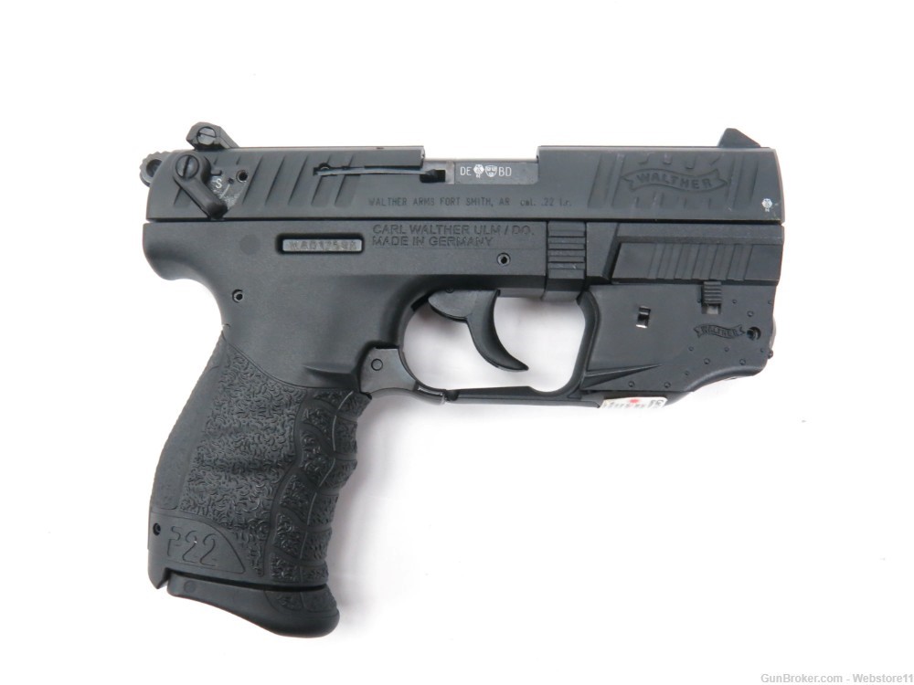 Walther P22 3.5" 22LR Semi-Automatic Pistol w/ Laser, Magazine, Hard Case-img-10