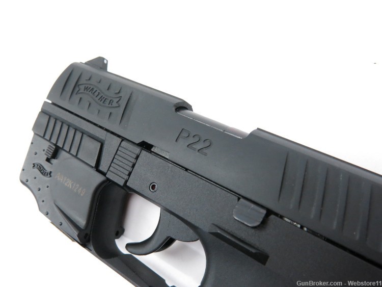 Walther P22 3.5" 22LR Semi-Automatic Pistol w/ Laser, Magazine, Hard Case-img-3