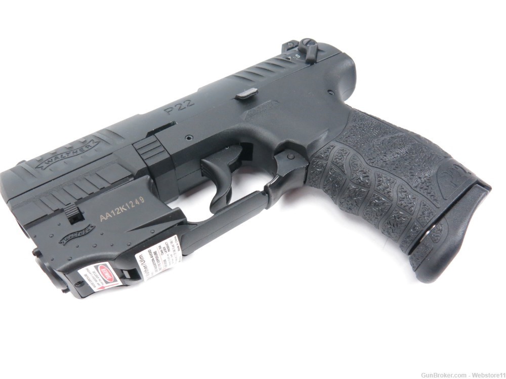Walther P22 3.5" 22LR Semi-Automatic Pistol w/ Laser, Magazine, Hard Case-img-5