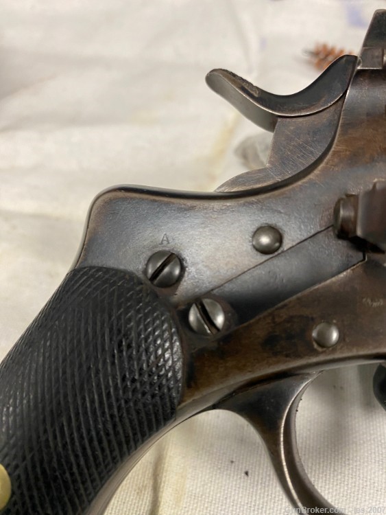 Rare Brevet Nagant 1878/86 Imp 9.4mm Belgian Commissioned Officers Revolver-img-7