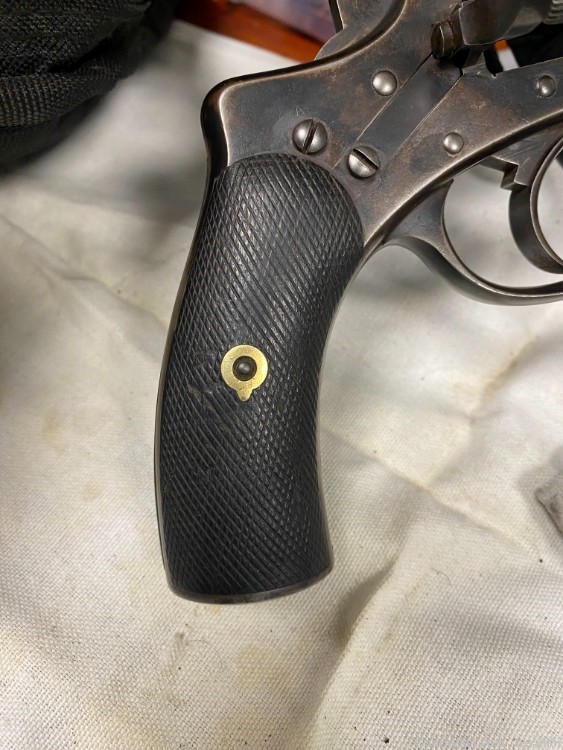 Rare Brevet Nagant 1878/86 Imp 9.4mm Belgian Commissioned Officers Revolver-img-12