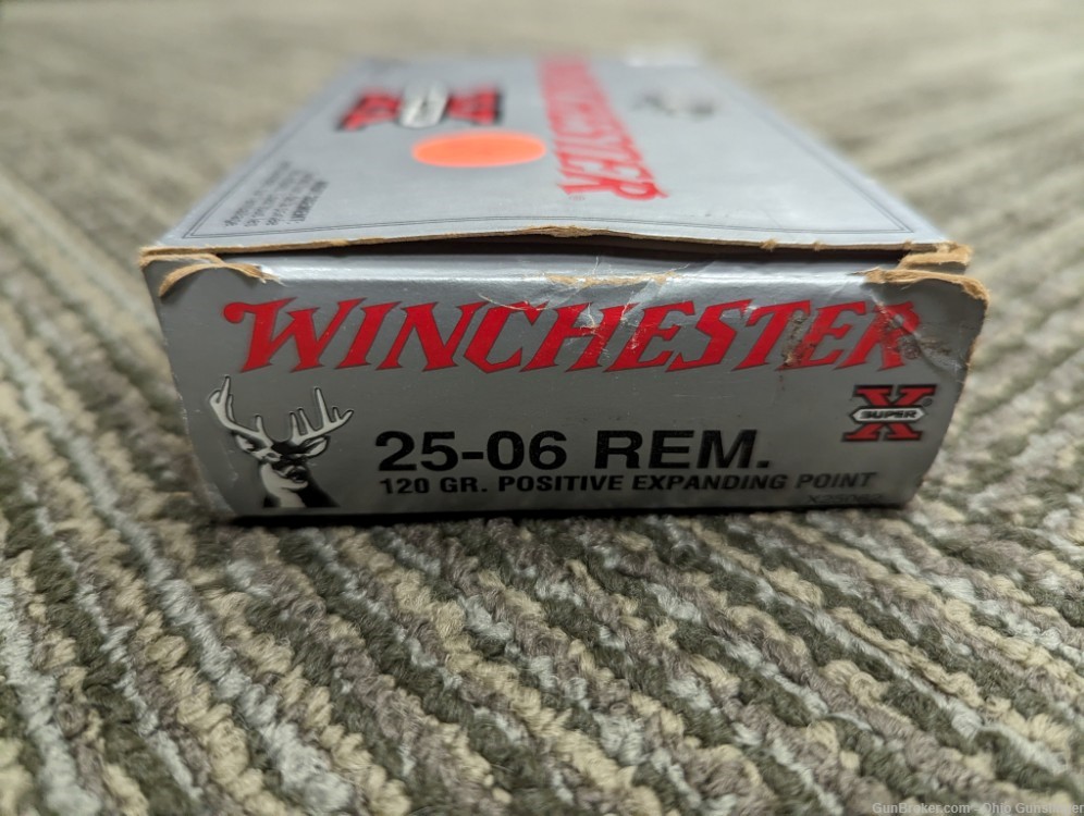 20 Rds Winchester .25-06 Rem Ammo 120 Gr Positive Expanding HP - FREE SHIP-img-0