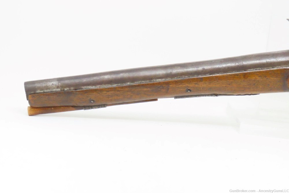 ENGRAVED 1700s Antique EUROPEAN FLINTLOCK 62 Caliber Martial Pistol Sidearm-img-16