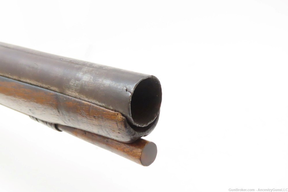 ENGRAVED 1700s Antique EUROPEAN FLINTLOCK 62 Caliber Martial Pistol Sidearm-img-6