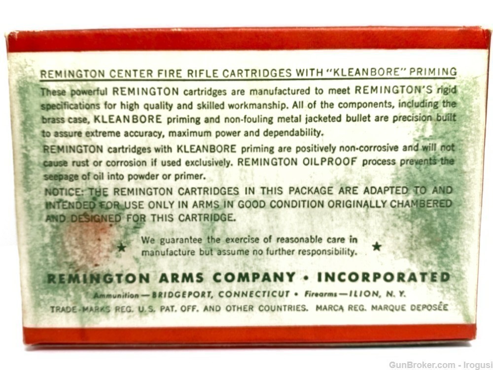 Remington .300 H&H Mag MATCH Vintage Full Box 180 Gr Taper Heel-img-1