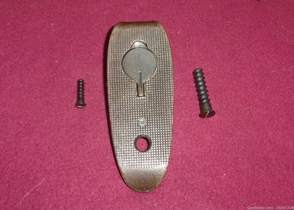 1903 SPRINGFIELD BUTTPLATE & SCREWS ASSEMBLY-img-0