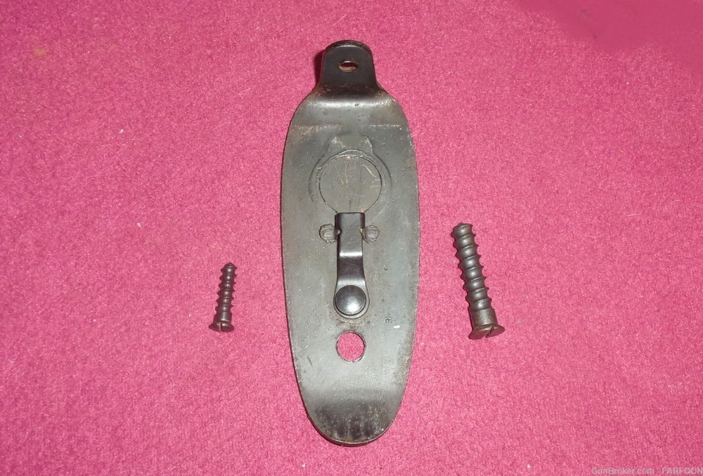 1903 SPRINGFIELD BUTTPLATE & SCREWS ASSEMBLY-img-1
