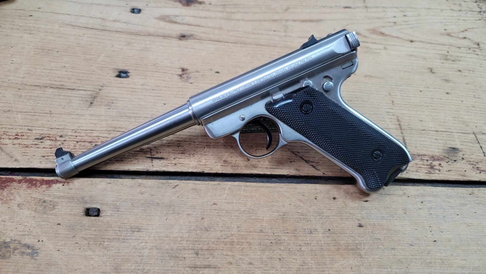 Ruger MK II 22lr stainless pistol -img-1