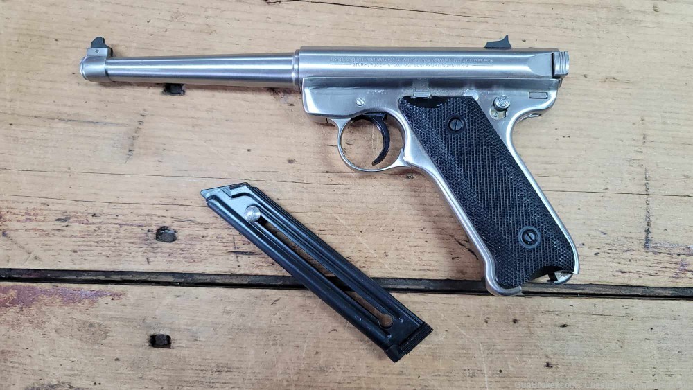 Ruger MK II 22lr stainless pistol -img-3