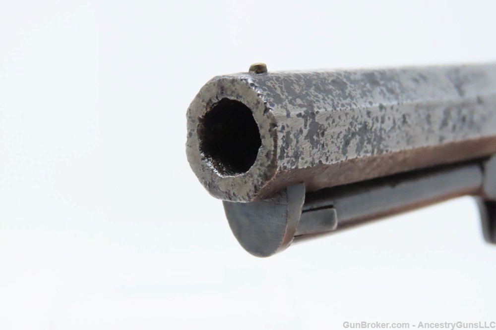 ENGRAVED Antique CIVIL WAR Era MANHATTAN ARMS .31 Caliber POCKET Revolver  -img-8
