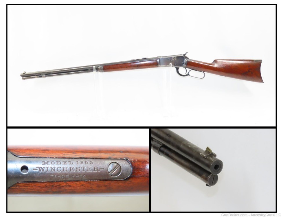 c1906 mfr. WINCHESTER Model 1892 Lever Action REPEATING RIFLE C&R WILDCAT  -img-0