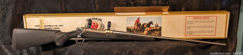 Ruger M77 Mark II Stainless SS SYNTHETIC 25-06 W original box all weather-img-0