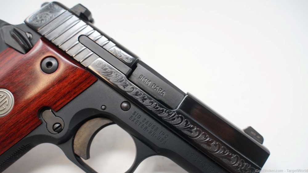 SIG SAUER P938 ENGRAVED ROSEWOOD 9MM NITRON 7 ROUNDS (10306)-img-16