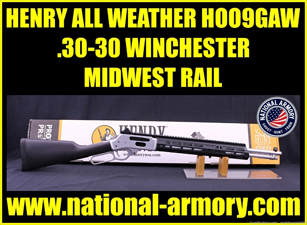 NEW IN BOX HENRY ALL-WEATHER 30-30 WIN 20" CHROME PLATED STEEL BBL H009GAW-img-0