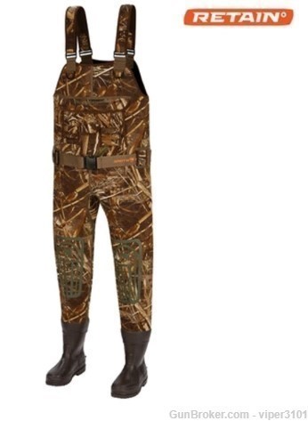 Arctic Shield 3.5MM Neoprene Deluxe Chest Wader RealTree Max 5 Size 14-img-0