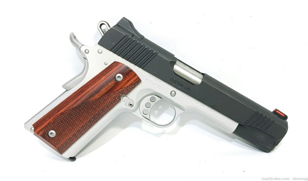 Kimber Custom LW 1911 .45ACP Semi-Auto Pistol (5", Stainless)-img-4