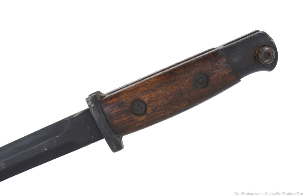 WWII Belgian Mauser M1935 & M1889/36 Rifle M1916-35 Bayonet, Scabbard, Frog-img-2
