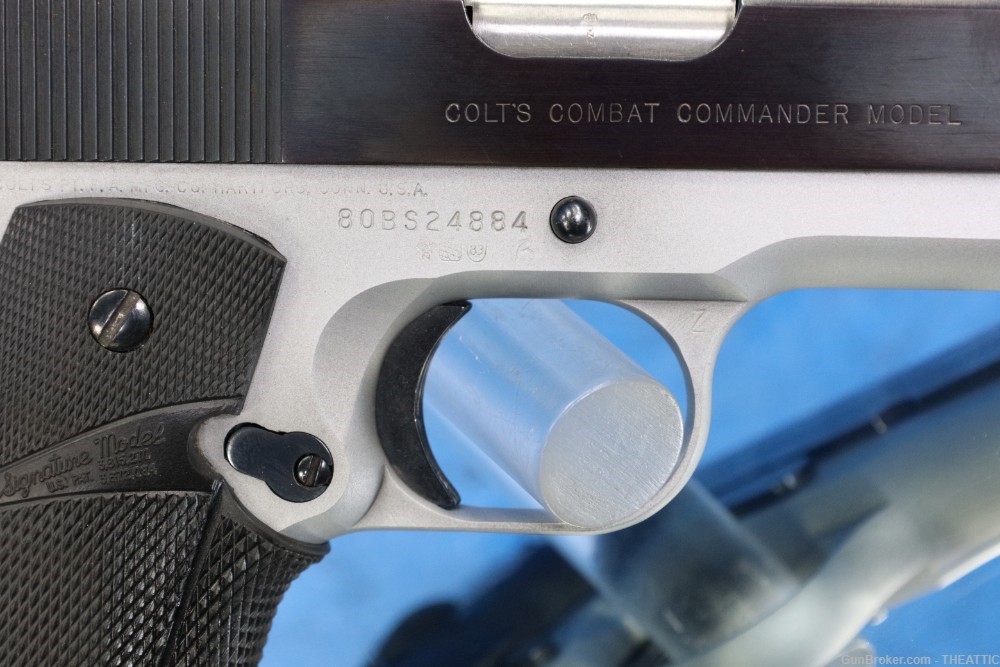 COLT COMBAT COMMANDER 9MM TWO-TONE FINISH MFG 1982 NICE CONDITION!-img-30