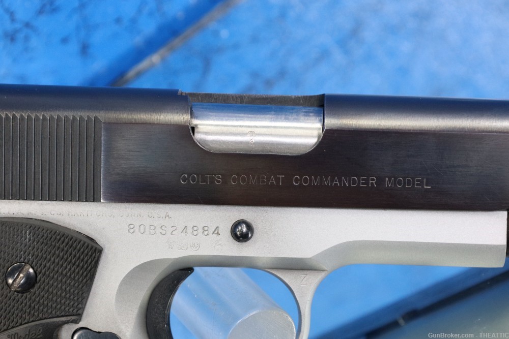 COLT COMBAT COMMANDER 9MM TWO-TONE FINISH MFG 1982 NICE CONDITION!-img-32