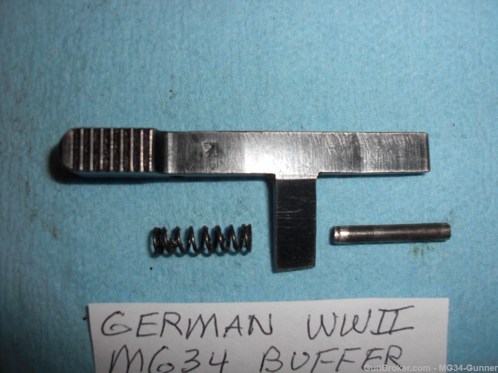 German WWII MG34 Buffer Latch Set w/ Eagle "4" "612" - NEAR MINT-img-1