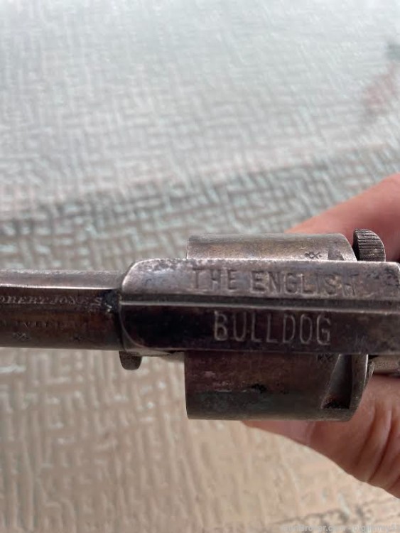 Antique Revolver British Bulldog/English Bulldog-img-3
