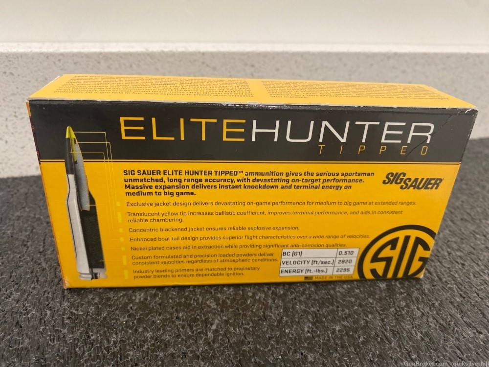 20 Rounds Factory New Sig Sauer Elite Hunter 260 Remington Rem 130 Gr -img-2
