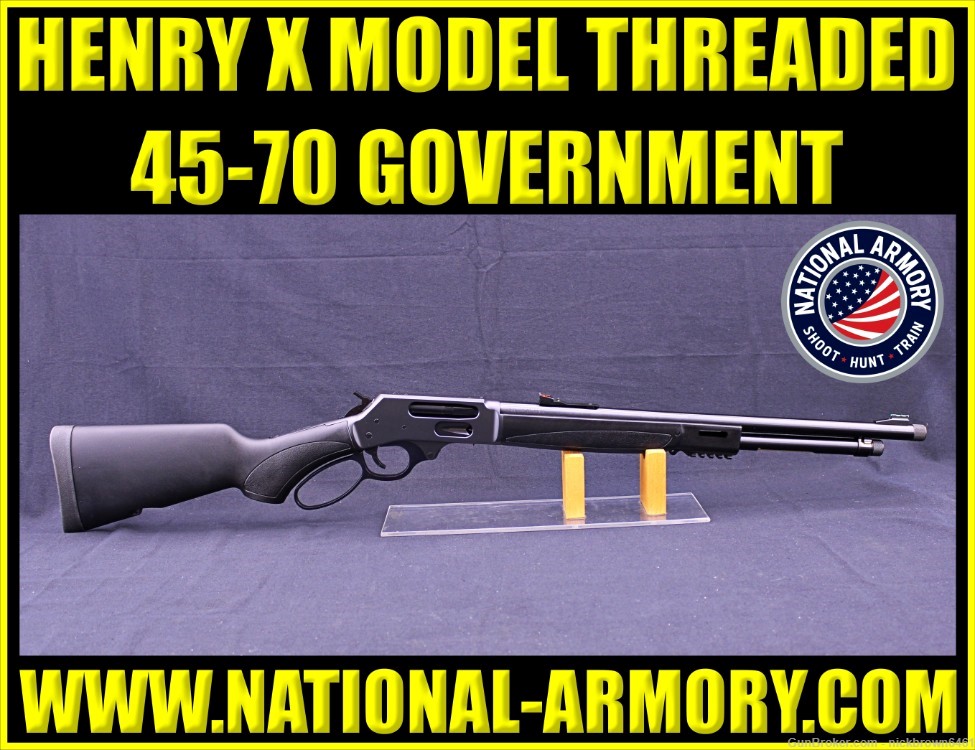 NEW IN BOX HENRY LEVER ACTION X MODEL 45-70 GOVT 19.8" ROUND BBL H010X-img-0
