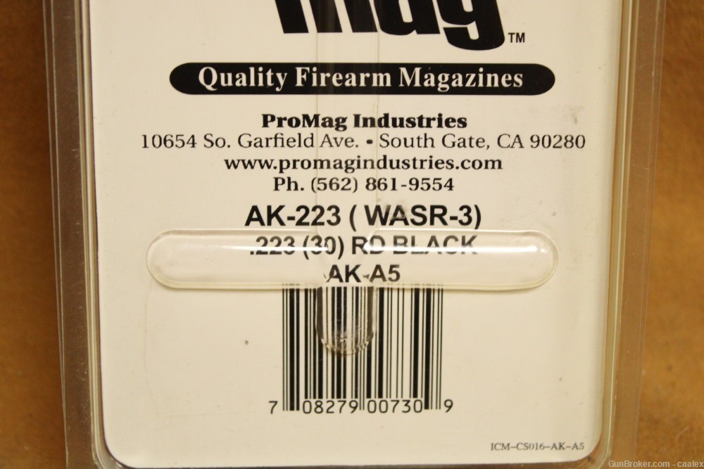 ProMag AK-223/WASR-3 30-Rd Magazines (223/5.56) Black Polymer-img-1