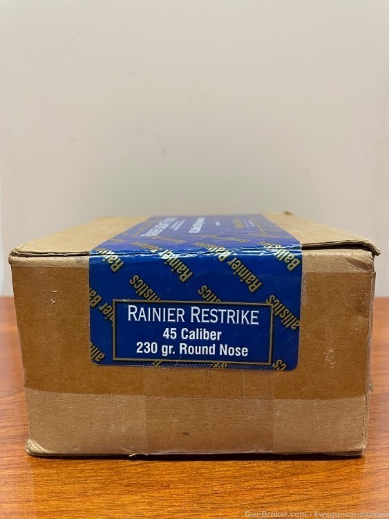 Rainier LeadSafe 45 Caliber 230 Gr Plated Round Nose Bullets - 500ct -img-1